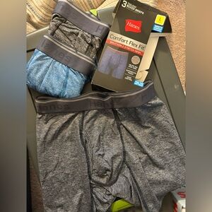 Hanes comfort flex fit boxers pack of 3 size large 36-38” NEW